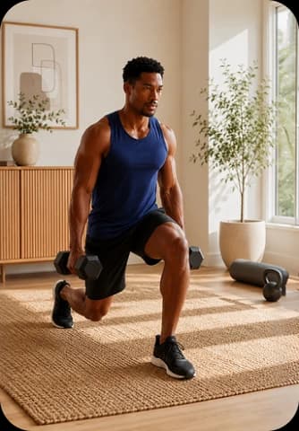 Man lifting weights