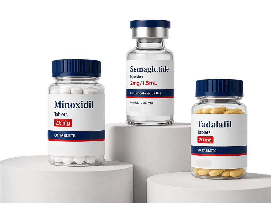 MyMedProvider Treatments: Minoxidil, Semaglutide, Tadalafil