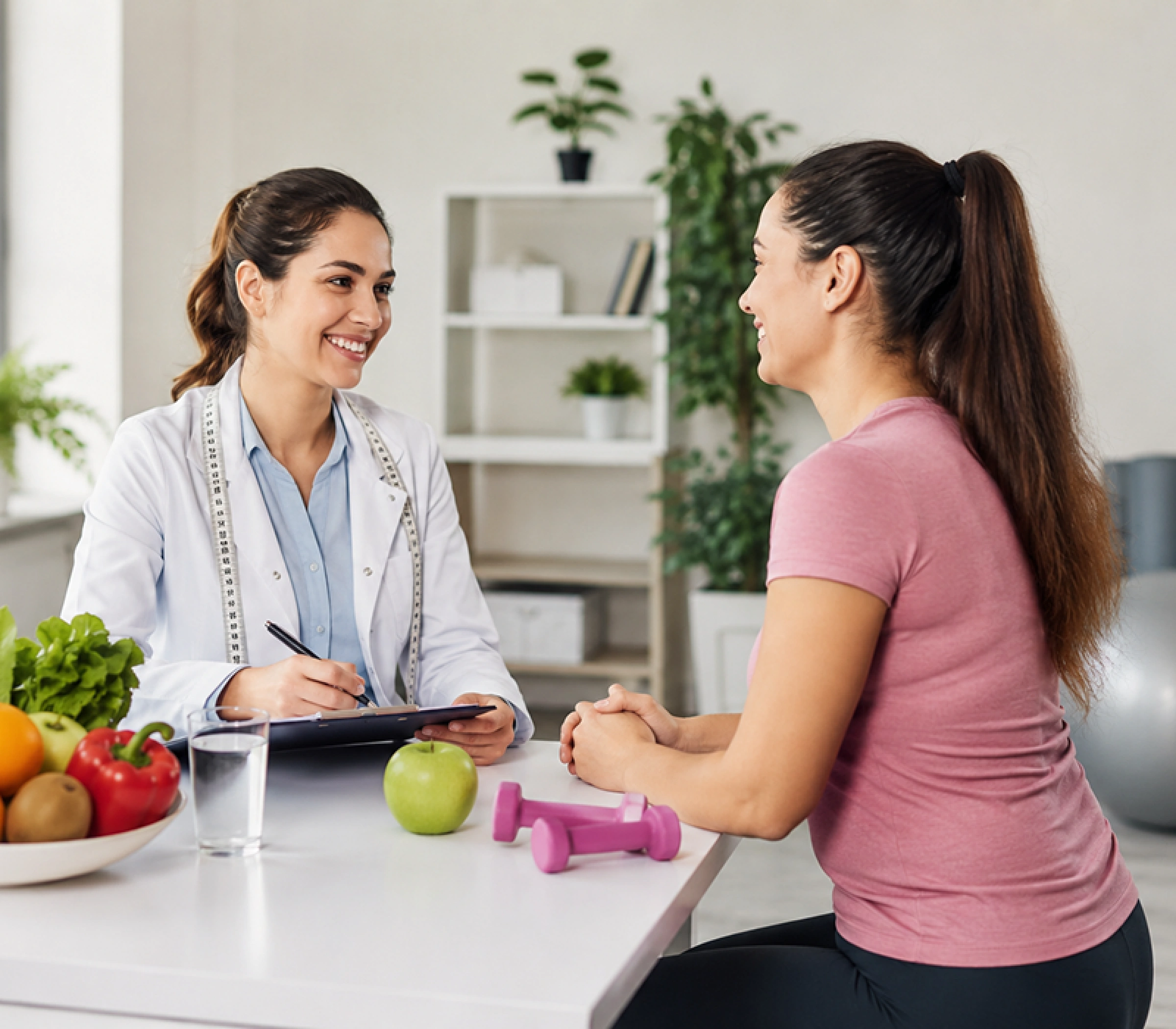 Doctor consulting with patient